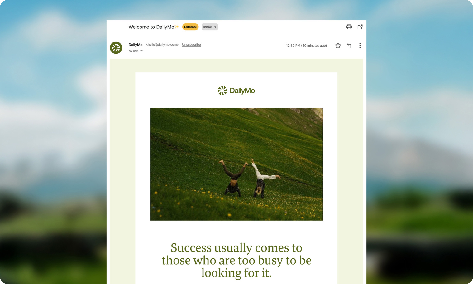 Example of Email Design System