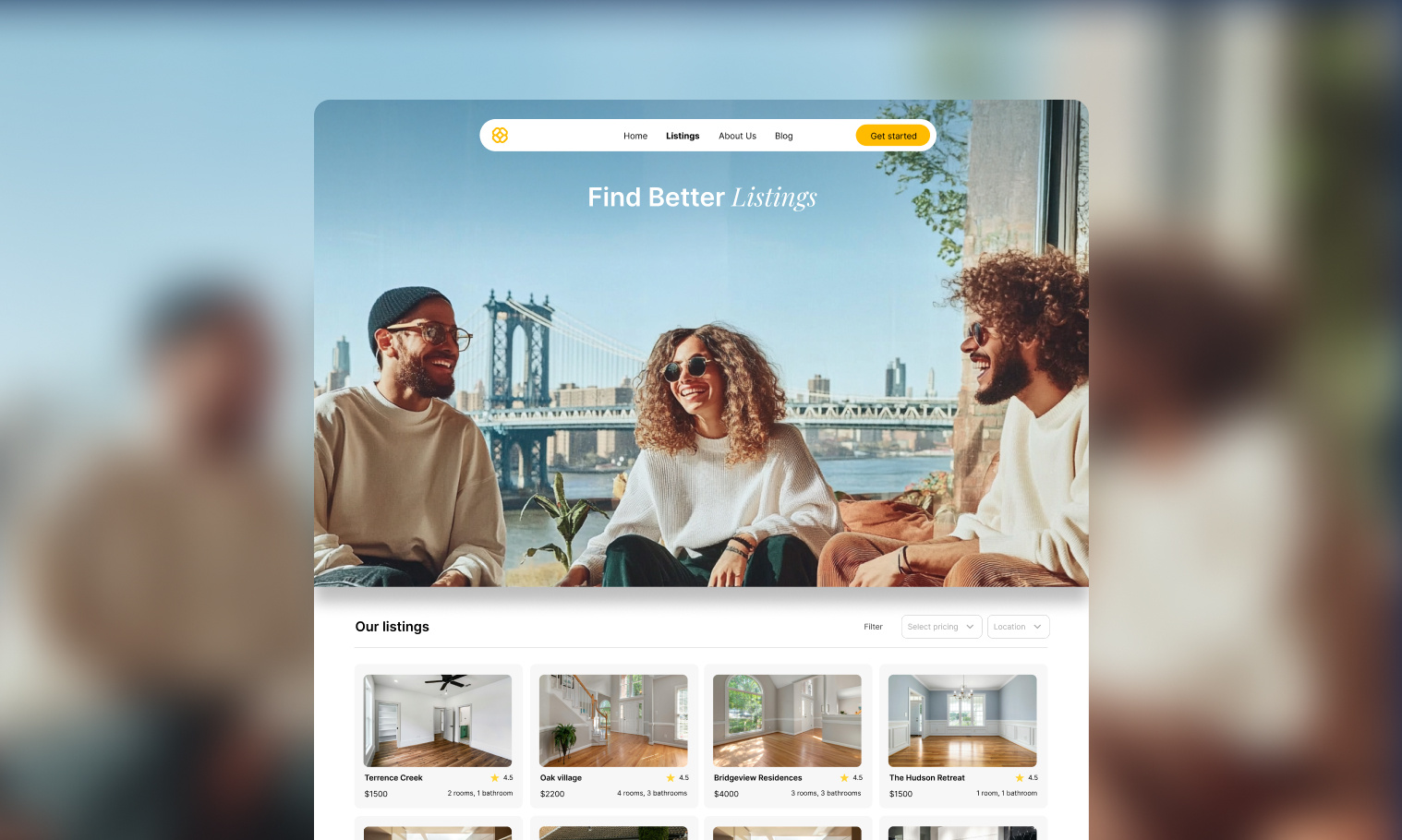 Example of Website Design & Development