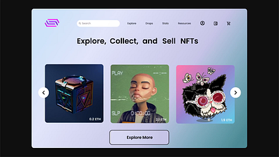 🌟 NFT Marketplace UI Design – A Seamless Experience 🎨 design designer ui ux web web design