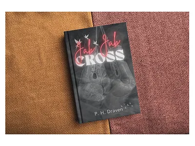 Jab Jab Cross - a book about a professional boxer book title branding canva design logo