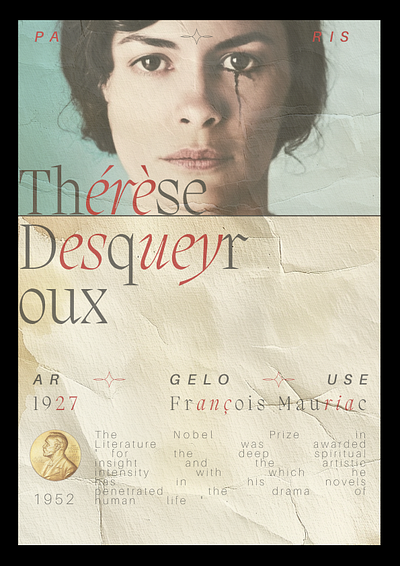 Therese Desqueyroux Book adobe design figma graphic design poster