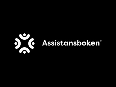 Assistansboken Logotyp blue blue branding branding clean clean logo graphic design illustration logo minimal minimal logodesign saas sweden design ui ux vector