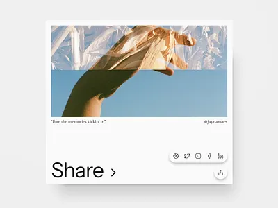 Daily UI #10 - Social Share app button dailyui design facebook instagram media share social ui ux