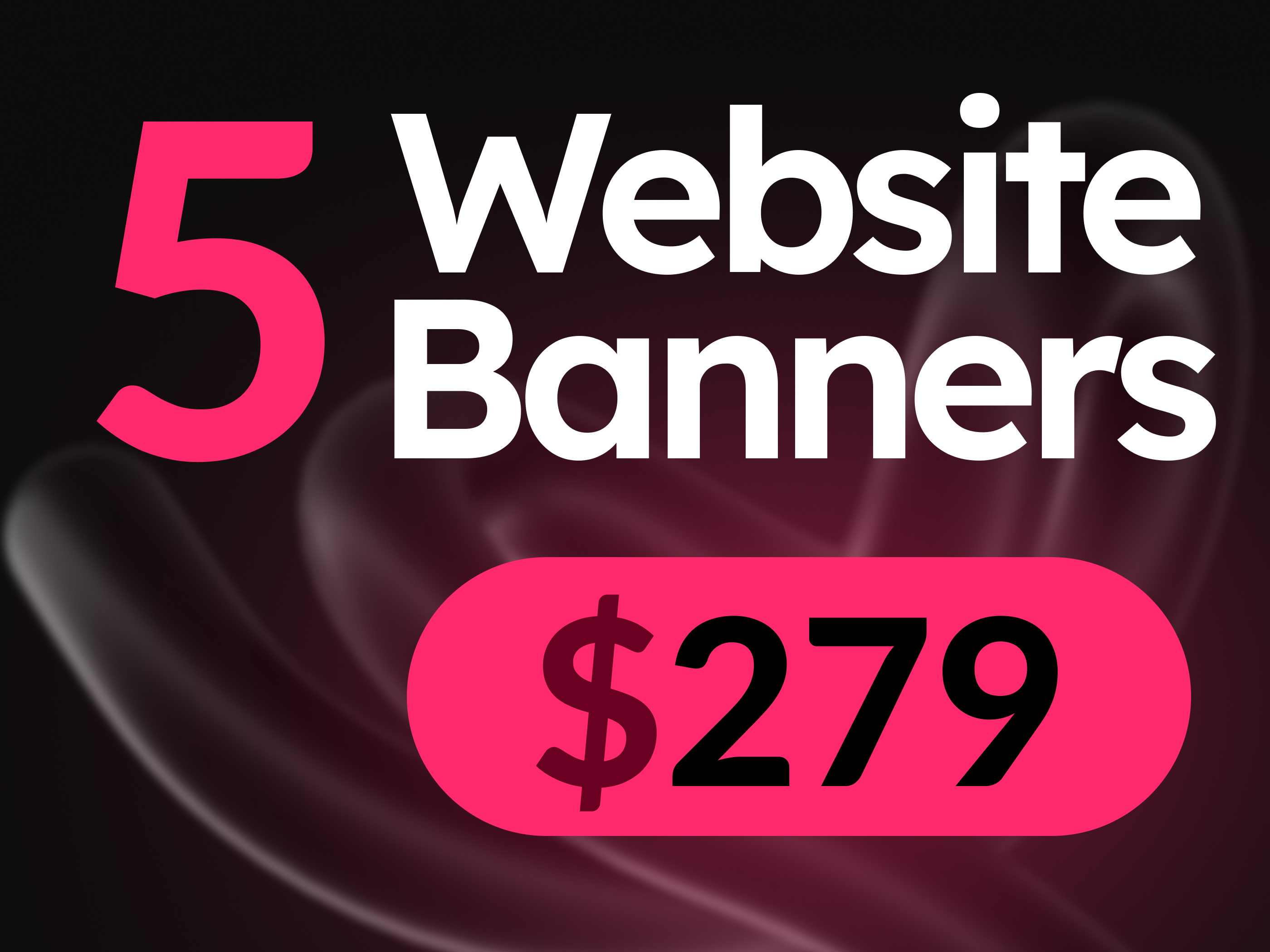 Example of Custom Website Banners & Hero Designs