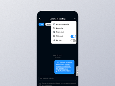 Chat Mobile App Ui app chat chat app chat dashboard chat design chat details chat experience chat interface chat mobile chat option chat page chat screen chat setting chat view chat widget chat ui design mobile screen ui