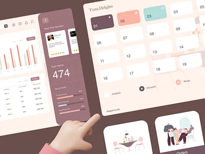 Tiana Delight - Restaurant App 3d adobe xd app branding branding identity dashboard figma mobile app mobile app ui product design restaurant ui tab app tab app ui ui ui design user interface ux design