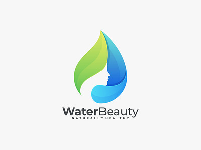 Water Beauty app beauty coloring beauty logo branding design graphic design icon illustration logo logo beauty ui ux vector water beauty logo