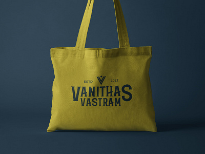 VANITHAS VASTHRAM clothing brand logo design logo logo bags logo concept logo retro logo textiles logocloth