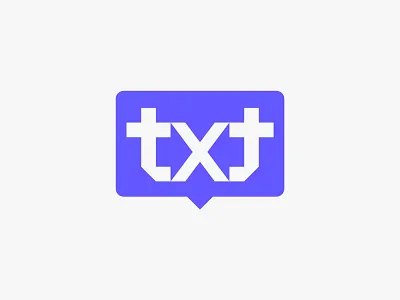 TXT brand identity illustration logo logo challenge logo concept logo creative logo message messaging app logo