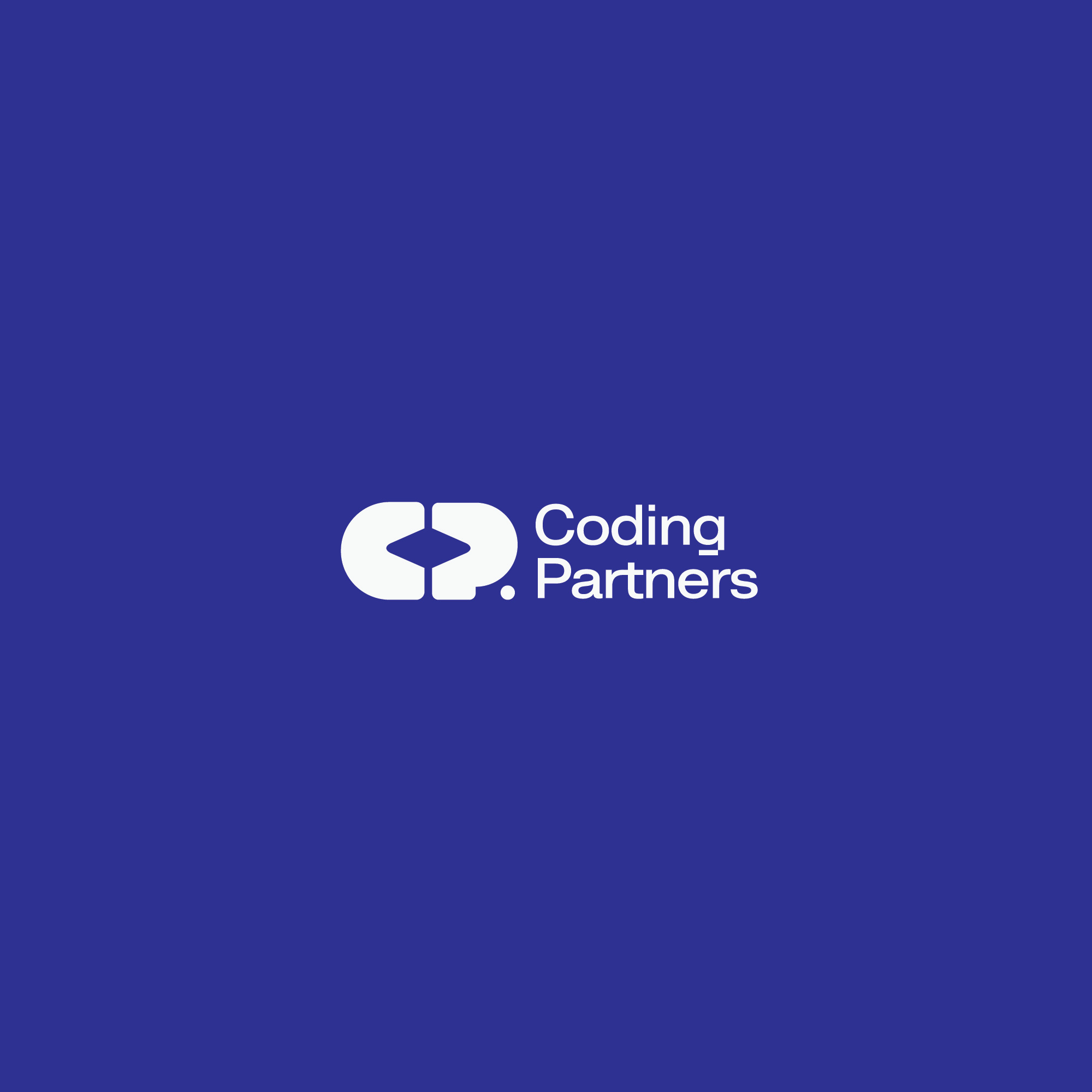 coding partners abstract branding brandmark coding lettering logo logotype partners software technology wordmark