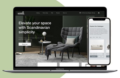 NORRA | Landing page design app branding design logo typography ui ux vector