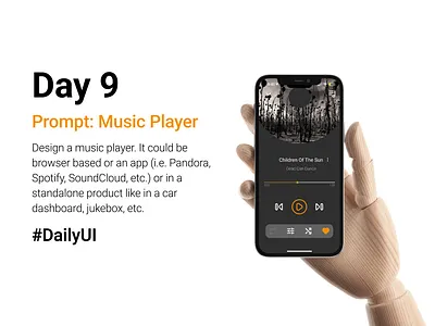 #DailyUI Day 9 Prompt: Music Player app design figma ui uiux