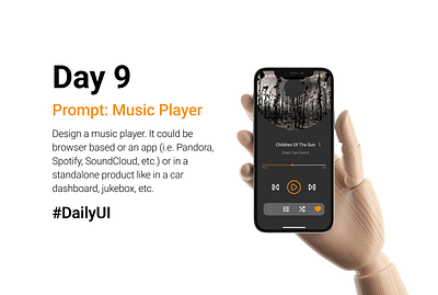 #DailyUI Day 9 Prompt: Music Player app design figma ui uiux
