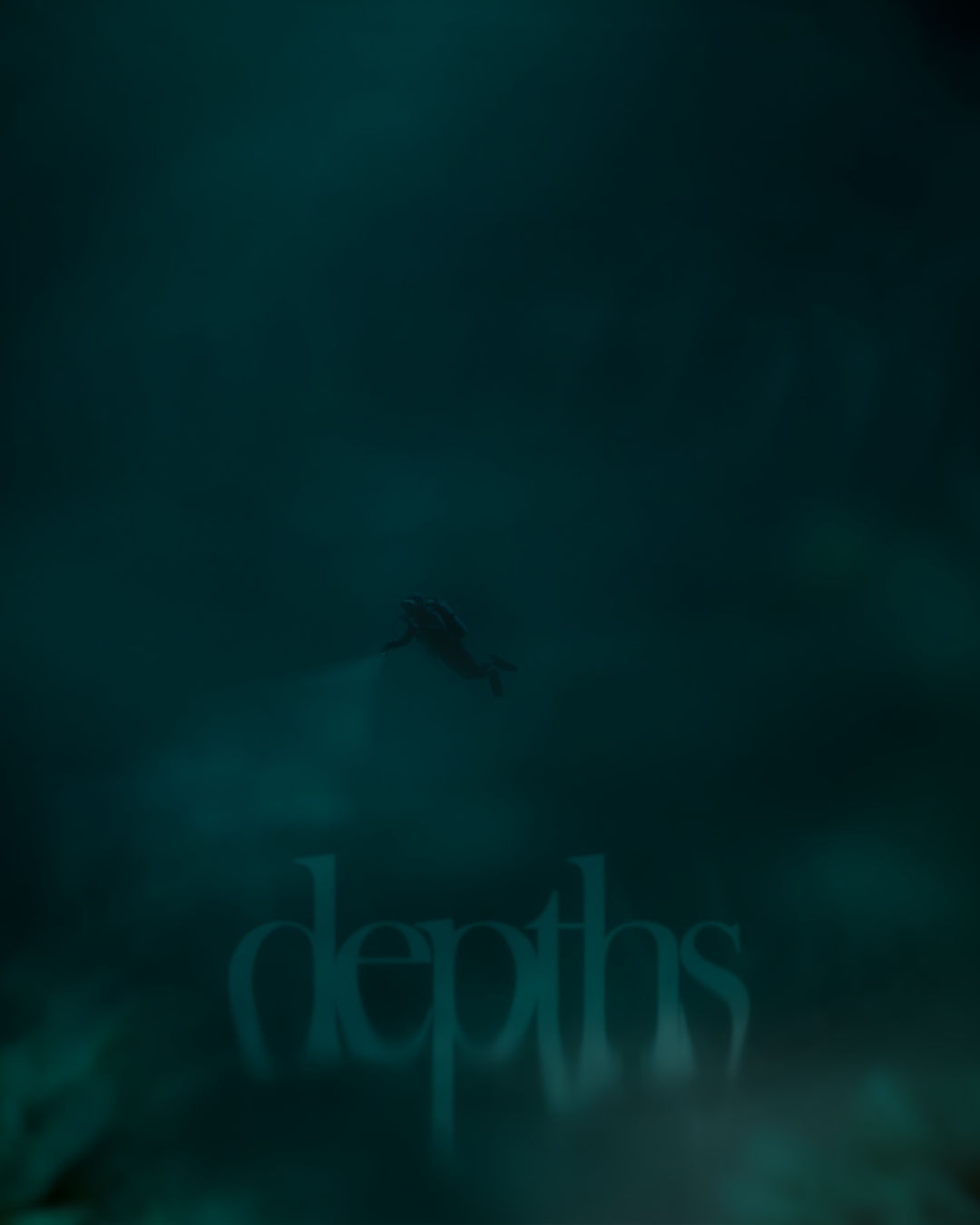 depths - Poster Art (will you spot the megalodon jaw?) art artwork design graphic design illustraion photoshop post social media