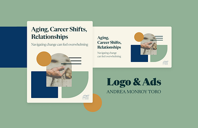 Logo Design, Branding & Ads - Psychologist Berlin ads advertising ageing aging approachable branding dynamism geometrical googleads graphic design logo mentalhealth midlife psychoanalyst psychology rebranding shapes socialmedia subtle warm