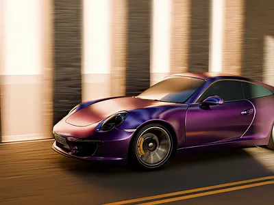 Porsche Car 3D Animation + Sound Design - Blender, After Effects 3d 3d animation after effects animation art artwork blender blender 3d blender animation car car animation design motion graphics porsche post social media