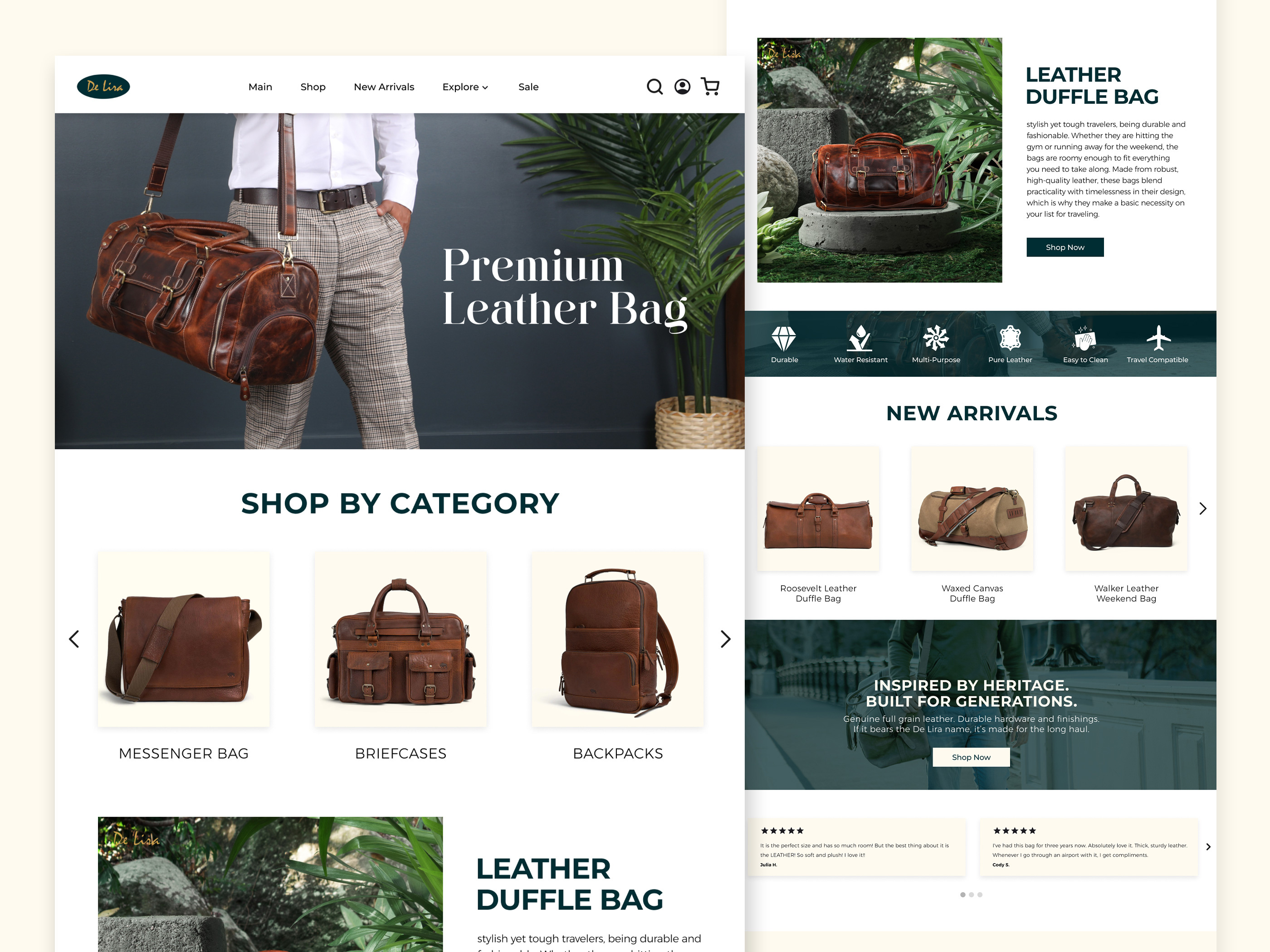 Example of Web Landing Page
