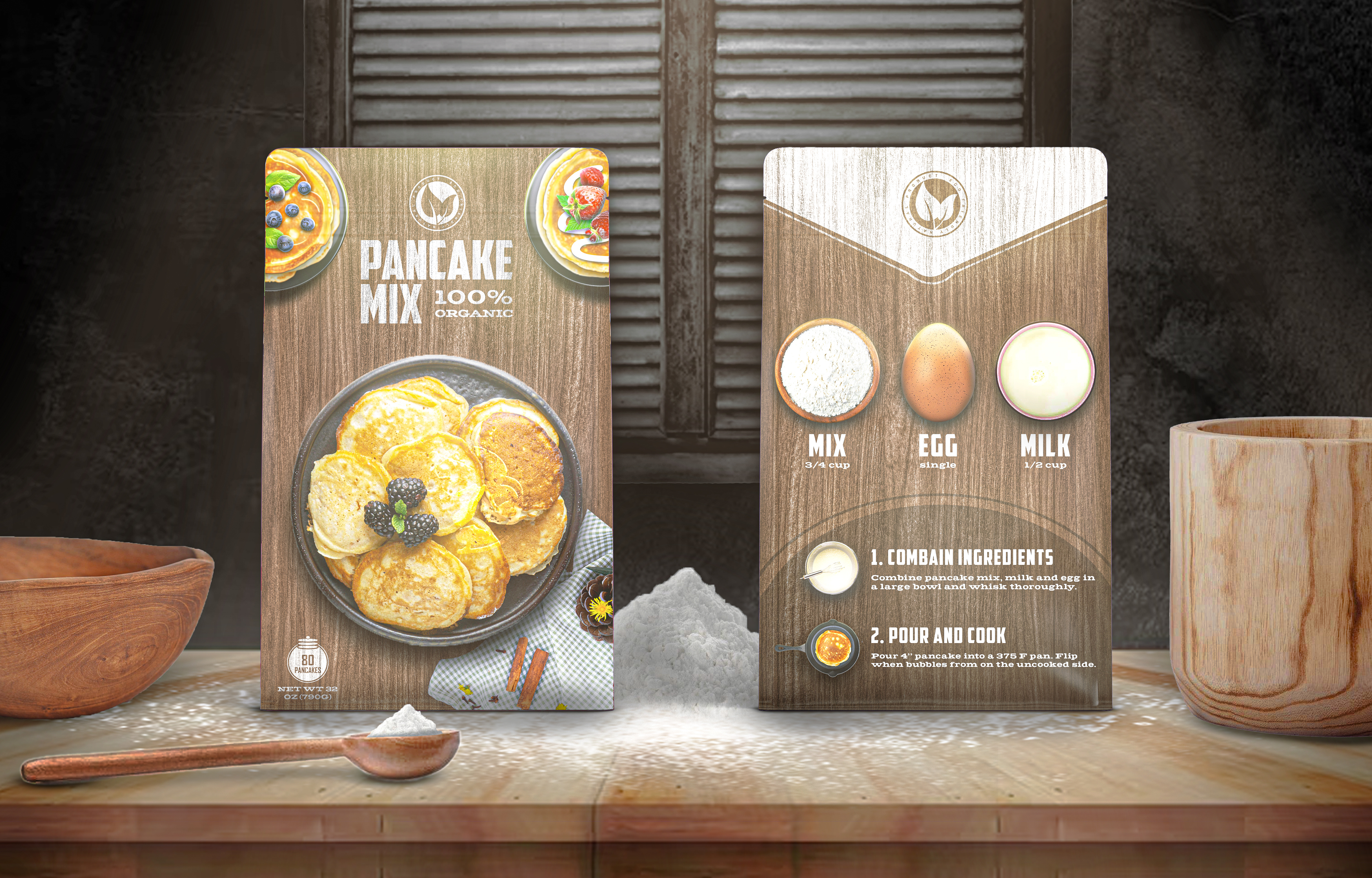 POUCH PACKAGE DESIGN front back design pouch graphic design graphic designer packag manipulation package design package designer packaging design pancake packaging design pancake pouch design pouch pouch manipulation pouch package pouch package design