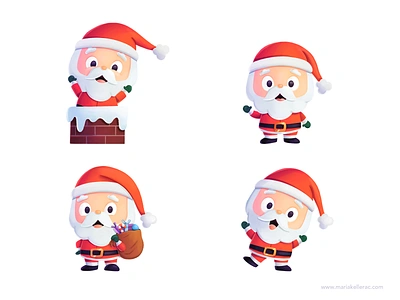 Kawaii Claus baby cartoon character children christmas cute illustration kawaii kids little mexico navidad noel santa santa claus