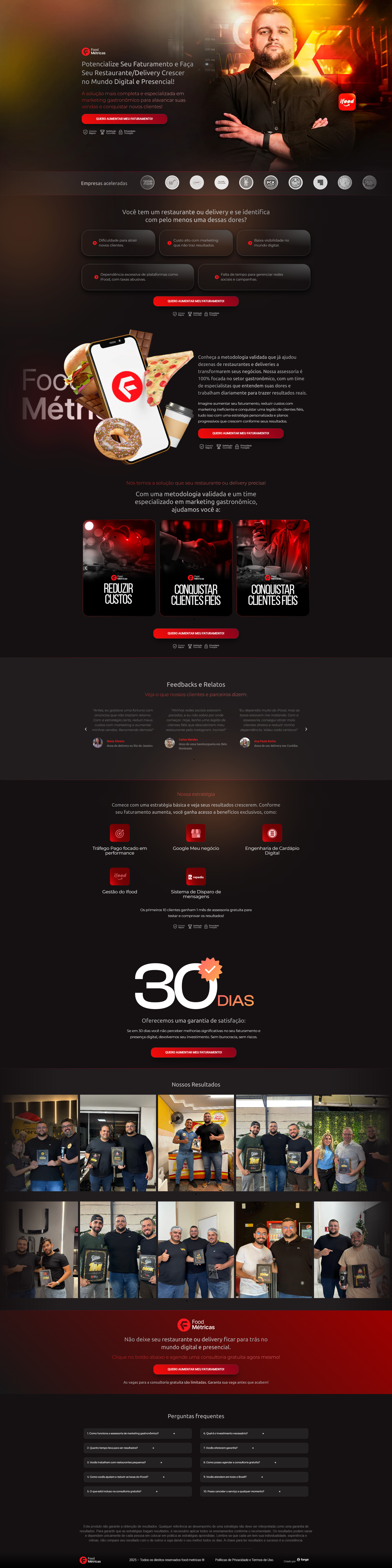 Landing page - ifood ifood landing page