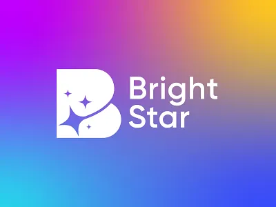 Bright Start brand identity branding bright clean design creative logo ecommerce letter logo logo logo design logo mark logos minimal minimalist logo modern logo star unique logo