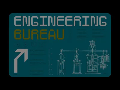 Engineering bureau design bureau design engine graphic design landig page machine minimalism бюро
