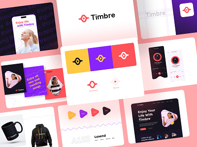 Timbre: branding, logo design, visual identity app logo brand identity brand sign branding business dance education logo graphic design kahaf listen logo logo motion graphics music music app music branding timbre visual design