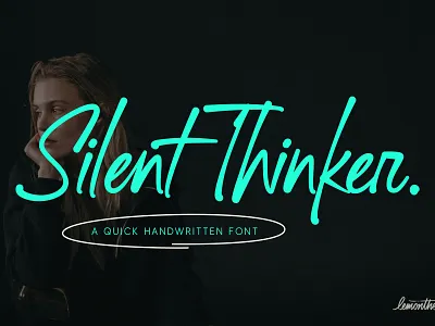 Silent Thinker branding creative design fonts graphic design handlettering logo typeface typography