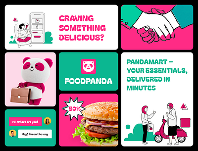 Foodpanda Bento Box UI – Vibrant & Engaging! bentoboxui branding deliveryapp ecommercedesign foodpanda uiux uxdesign