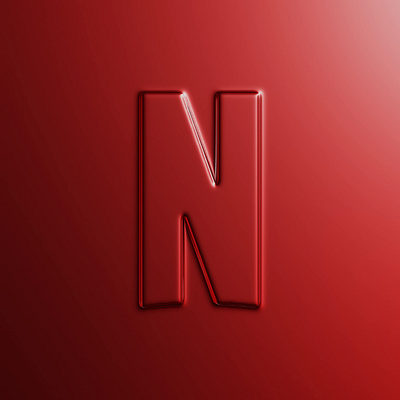 Netflix Logo Reimagined in 3D with Light Animation 3d 3dmodeling animation blender design illustration netflix render