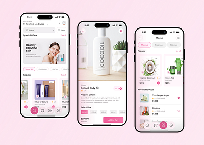 Skincare Mobile App app design artificial intelligence beauty app e commerce moible app product design skincare ui ui animation ux