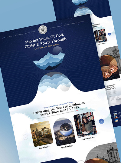 Faith, Reason, Hope - Website Design branding custom design graphic design graphics illustration layout logo ui vector website website layout