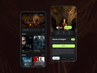 Movie Streaming Mobile App UI book branding design illustration ui ux