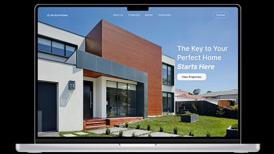 Horizon Homes Real Estate application design design desktop figma landing page uiux web design