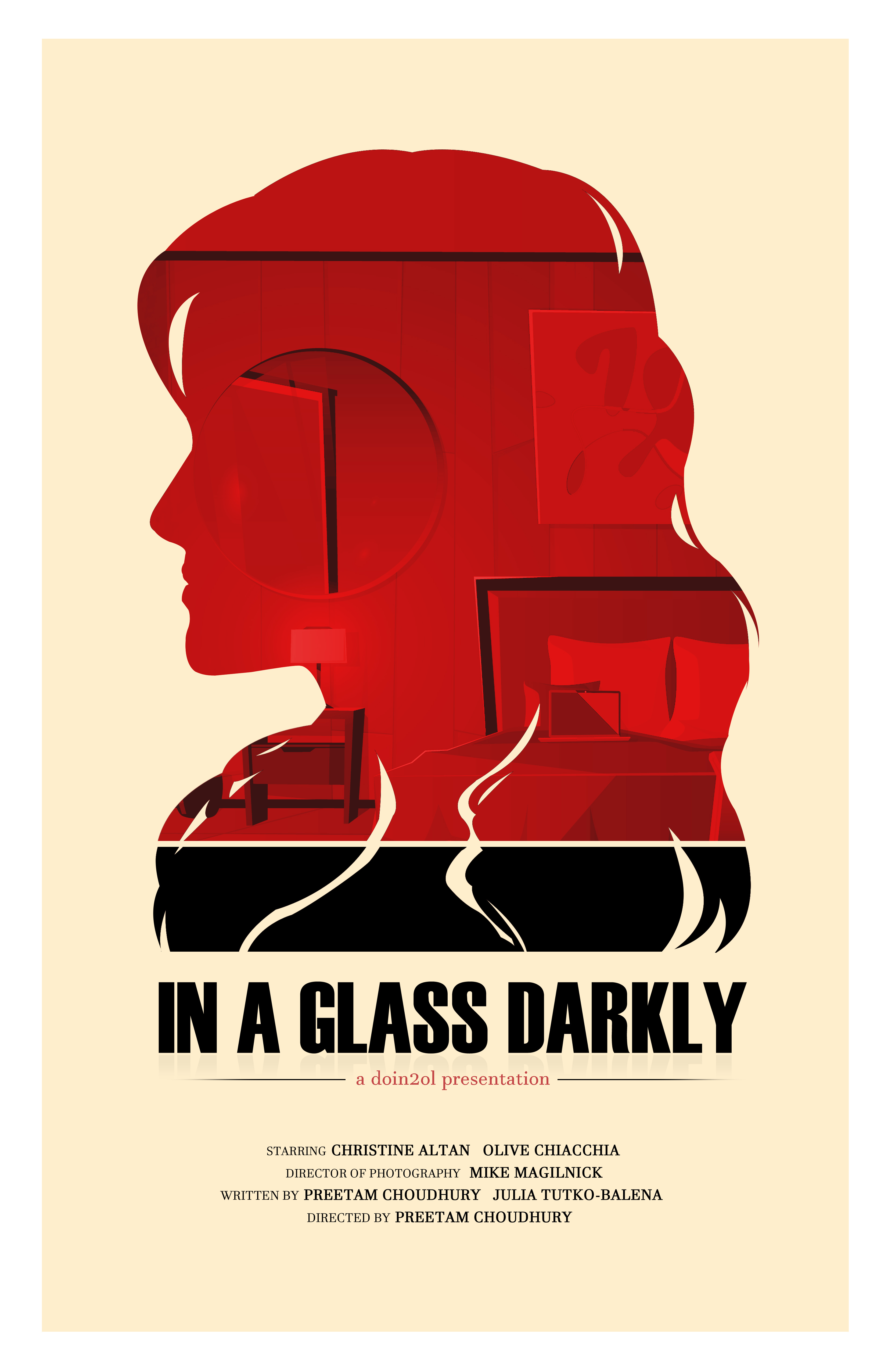 Poster Design Movie - In A Glass Darkly art design graphic graphic design graphicdesign movie poster photoshop poster