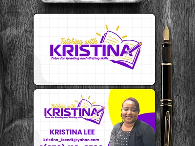 Kristina's business card design