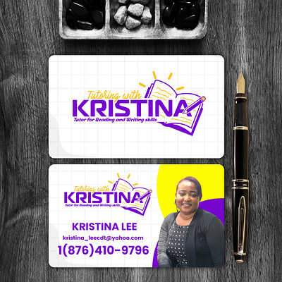 Kristina's business card design