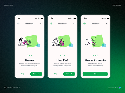 Daily UI #023 - Onboarding 023 app design clean clean ui daily 23 daily ui daily ui 023 daily ui challenge flow freelancer illustration interface minimal mobile app mobile screen onboard onboarding progress uidesign