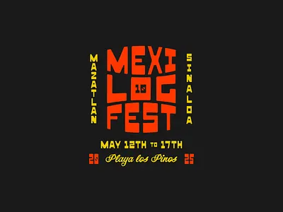 Mexi Log Fest Surf Contest Graphic branding font logo mexico ocean paradise surf surf contest surfer travel tropical vector waves