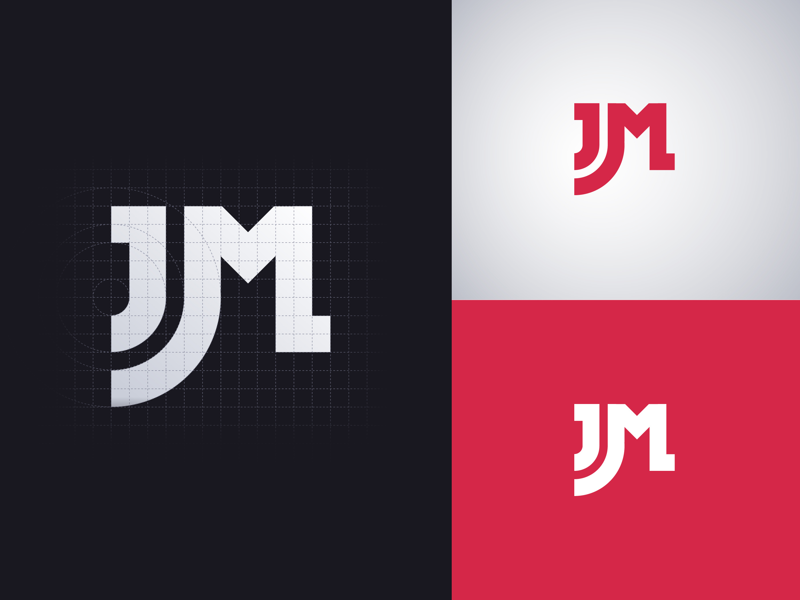 another JM logo because why not golden ratio icon illustration jm logo mark shape ui ux