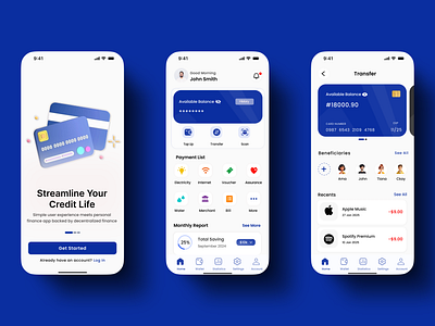 Finance App Screens design finance app inspo uiux