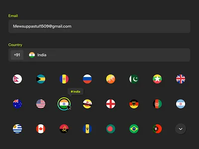Day 87 - Tooltip 100dayschallenge country choosing country field creative daily ui 087 daily ui 87 dailyuichallange designinspiration formdesign game hover interactiveforms motion ui seamlessux tooltip ui ui interaction uidesign uxdesign web interaction