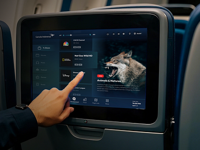 Garuda Indonesia - In-flight Entertainment - Tv Shows aircraft airline app boarding dashboard design entertainment ife in flight entertaintment inflight saas ui ui design ux