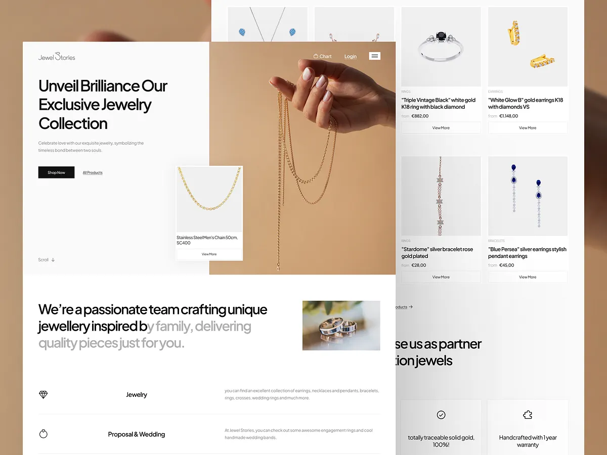 Browse thousands of Jewelry Landing Page images for design inspiration ...
