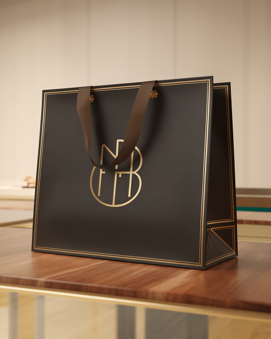 Example of Luxury Gift Bags, Labels & Jewelry Boxes