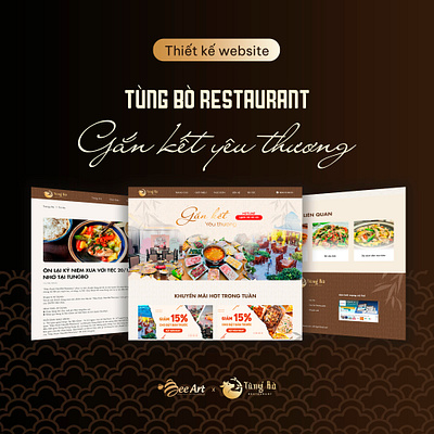 TÙNG BÒ RESTAURANT WEBSITE DESIGN branding identity website design