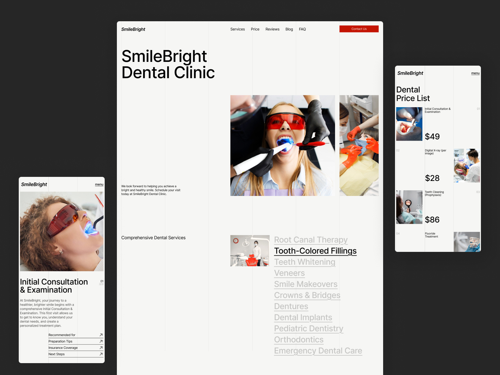 Example of SmileBright - Modern Web Design for a Dental Clinic