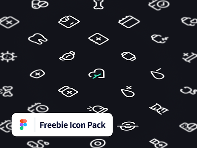 HealthTech Freebie Icon Pack 💊 assets design flat freebie health icon pack iconpack icons illustration medical minimal ui ux