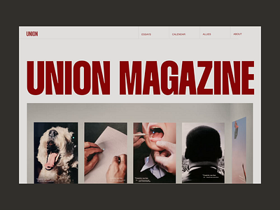 UNION MAGAZINE - Redesign Concept animation design ui ux