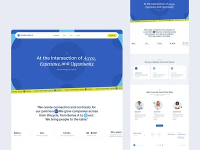 Cohen Circle - Website project design finance fintech product design ui ux web webdesign website